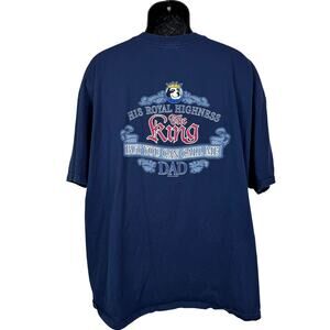 Vintage 90s Big Dogs The King You Can Call Me Dad Big & Tall Tee Size 3XLT